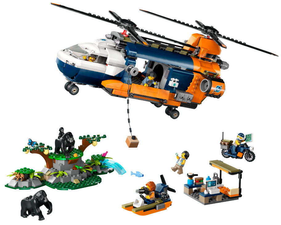 Inhalt: LEGO City 60437 Dschungelforscher-Hubschrauber