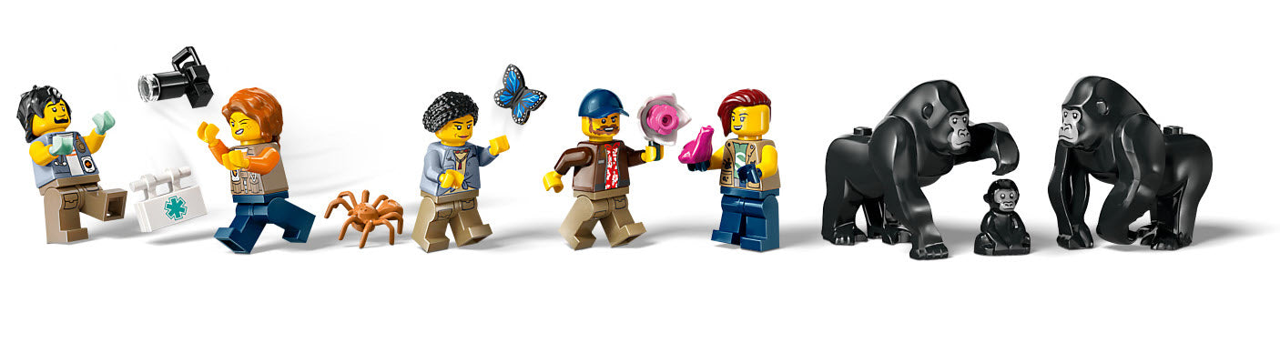 Minifiguren: LEGO City 60437 Dschungelforscher-Hubschrauber