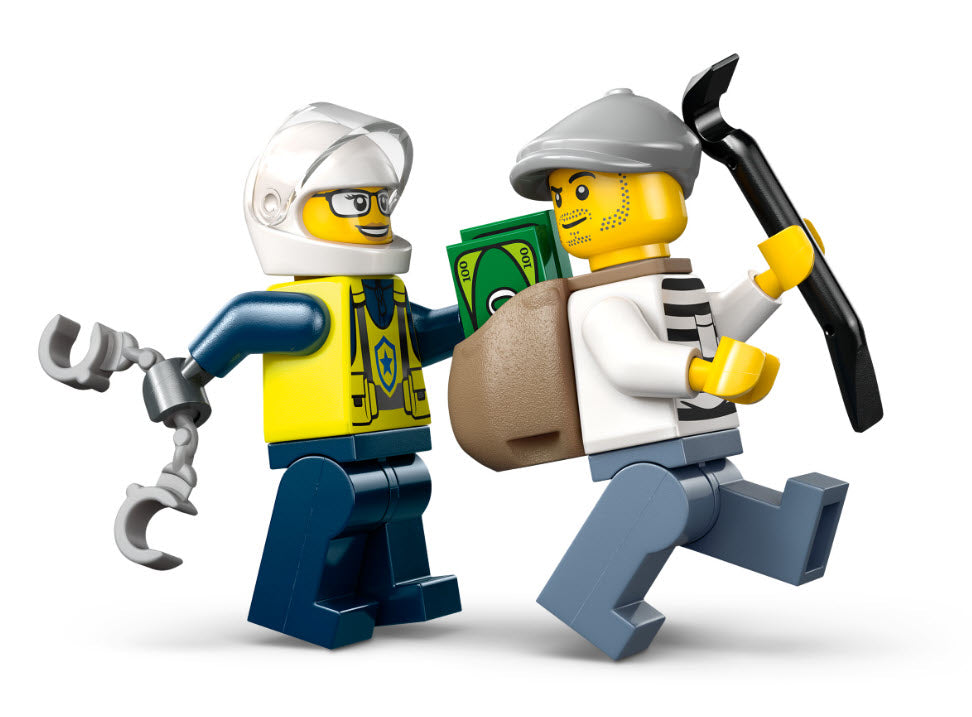 Minifiguren: LEGO City 60455 Verfolgungsjagd mit dem Polizeimotorrad