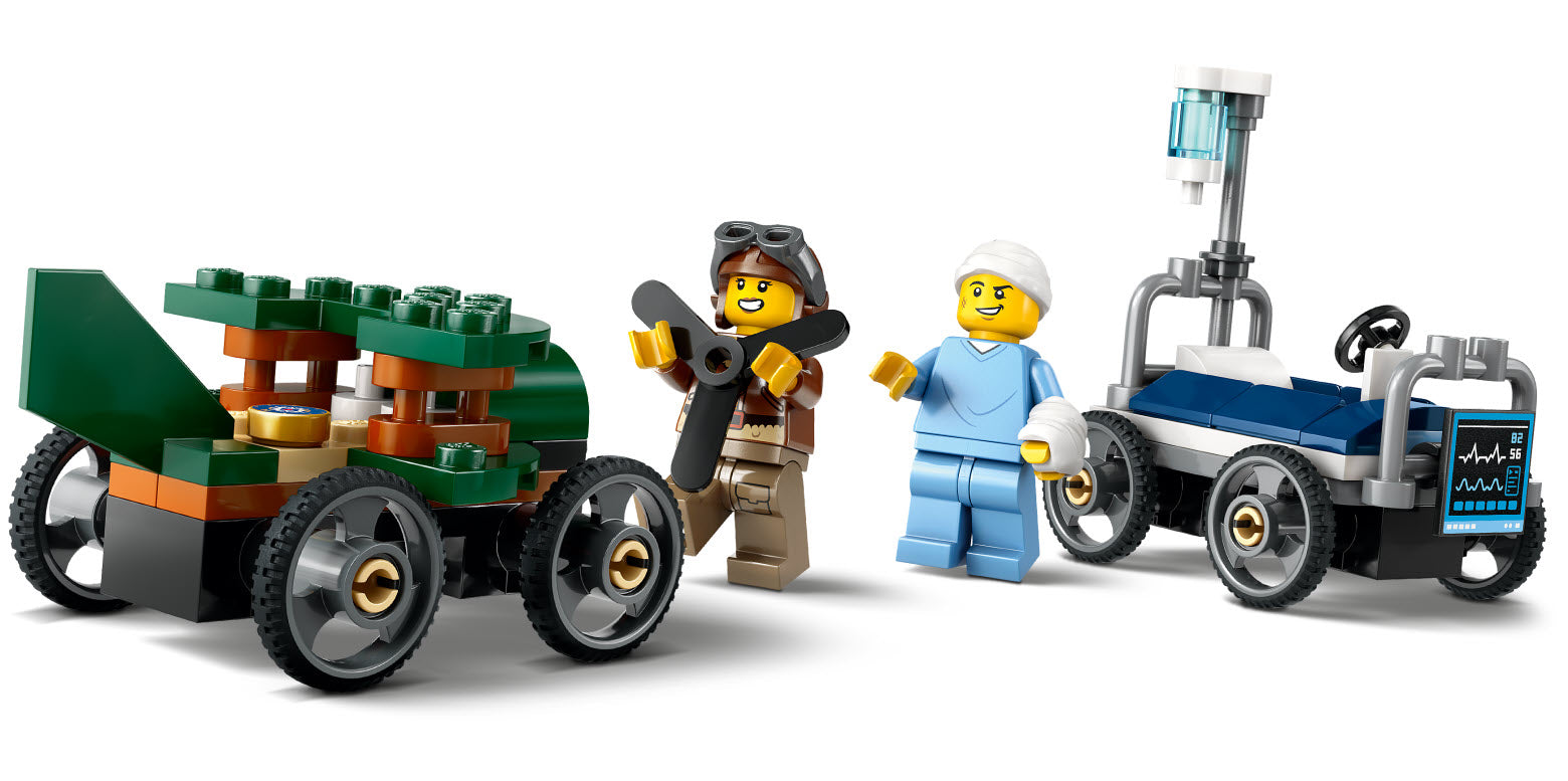 Minifiguren: LEGO City 60459 Flugzeug vs. Krankenhausbett