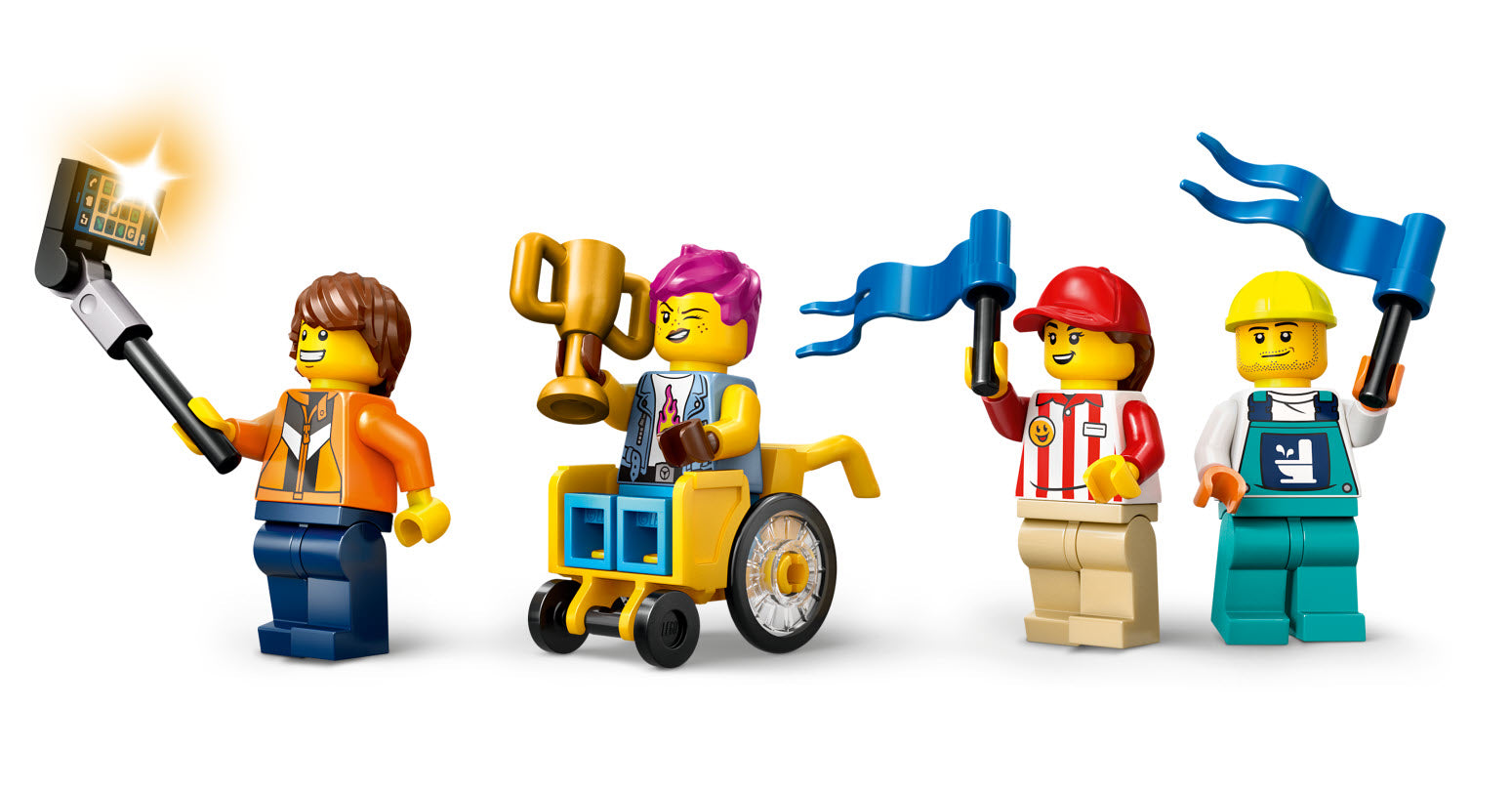 Minifiguren: LEGO City 60460 Keine Limits: Seifenkistenrennen mit Rampe