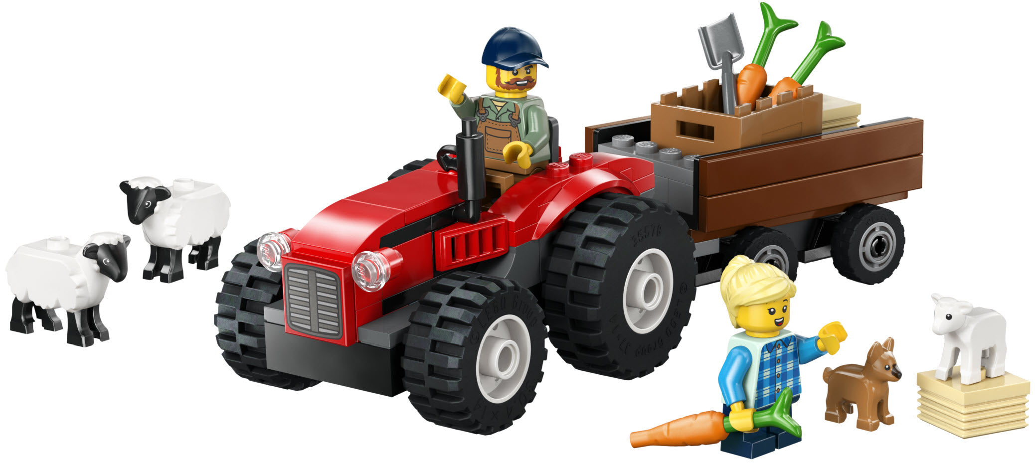 Inhalt: LEGO City 60461 Traktor mit Anhänger