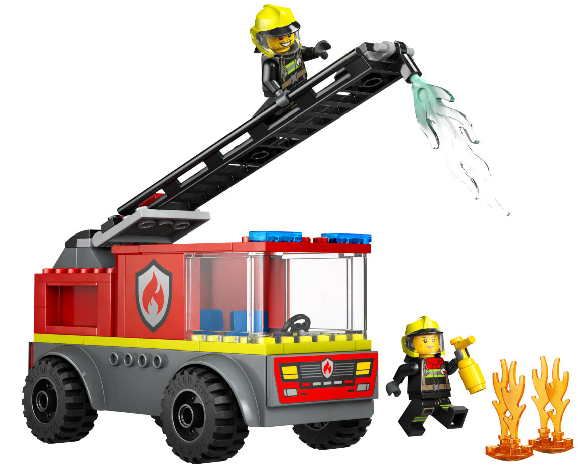Inhalt: LEGO City 60463 Feuerwehrleiterfahrzeug