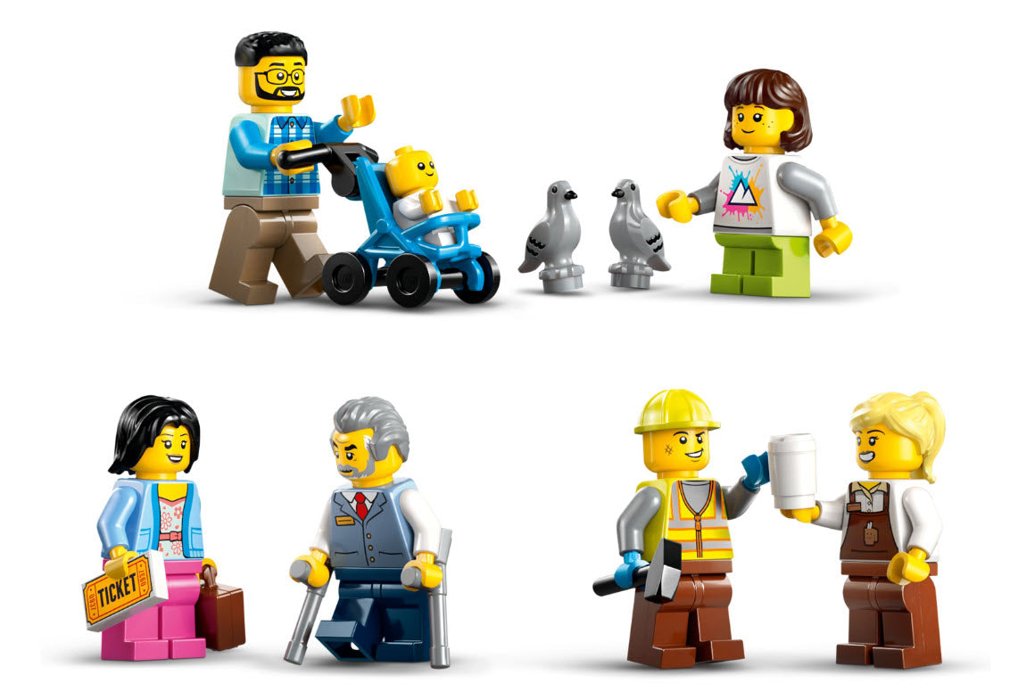 Minifiguren: LEGO City 60469 Hauptbahnhof