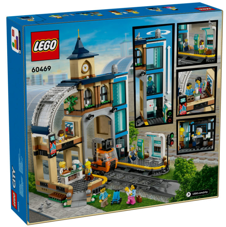 Box Rückseite: LEGO City 60469 Hauptbahnhof