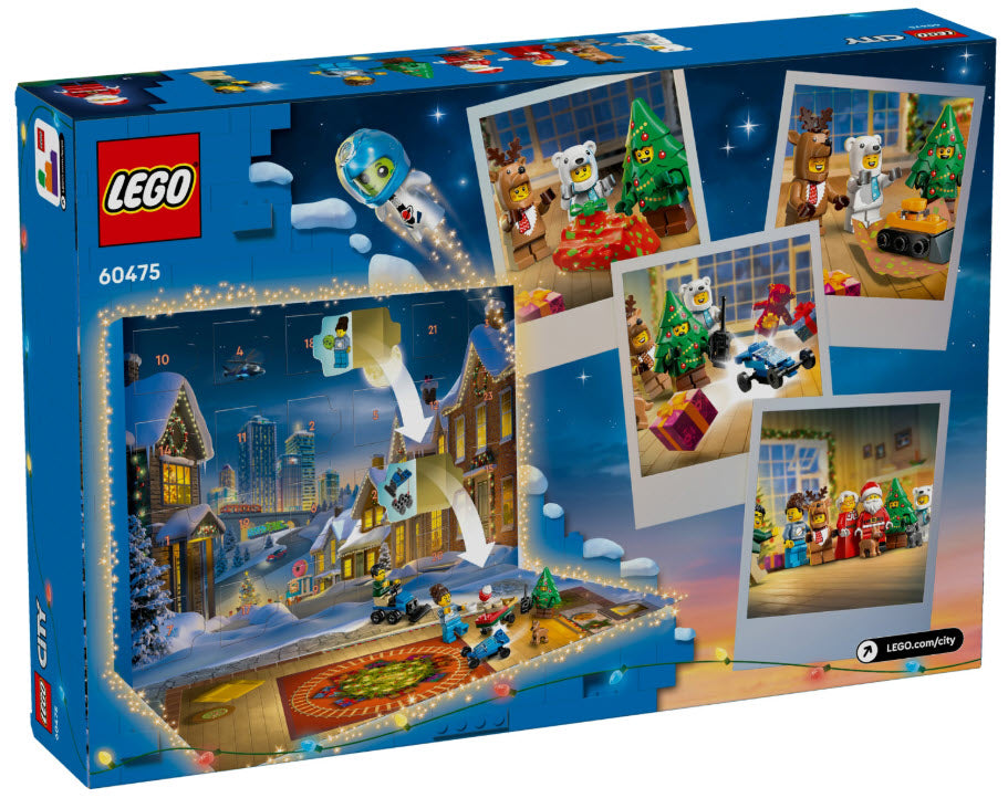 Box Rückseite: LEGO City 60475 Adventskalender 2025