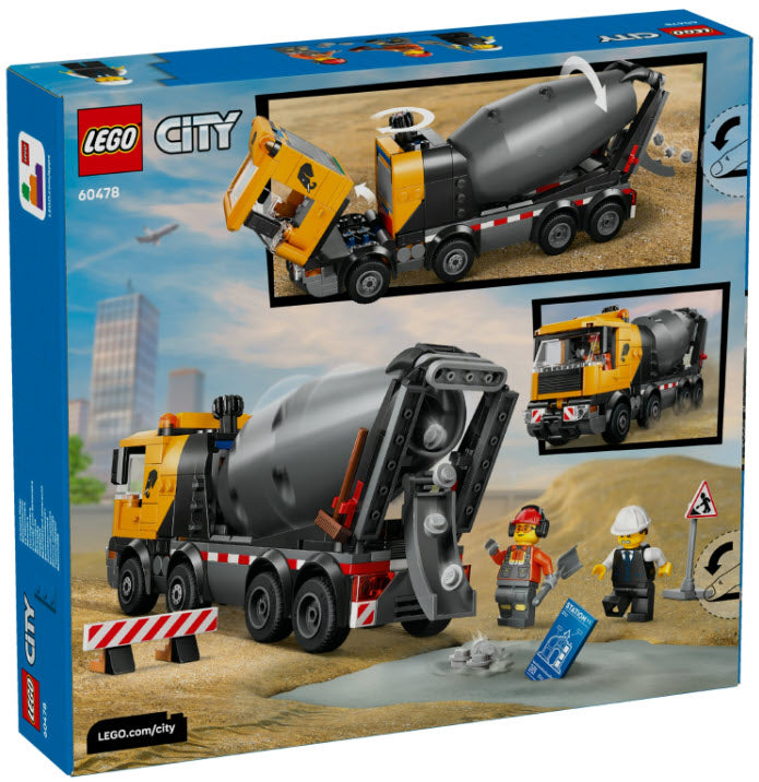 Box Rückseite: LEGO City 60478 Betonmischer