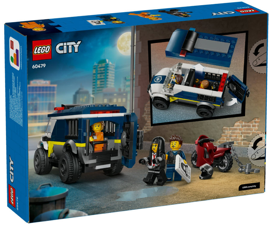 Box Rückseite: LEGO City 60479 Gefangenentransporter