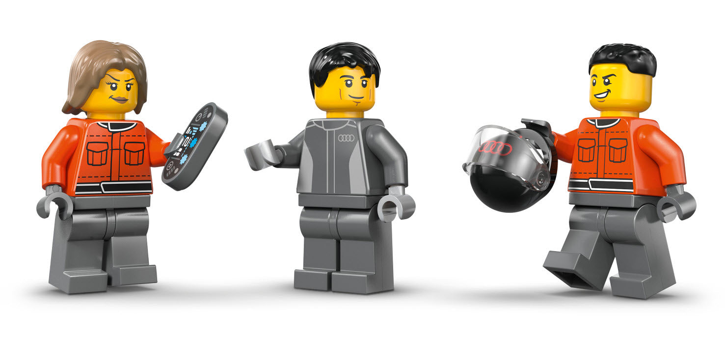 Minifiguren: LEGO City 60493 F1 Truck mit Audi F1 Rennwagen