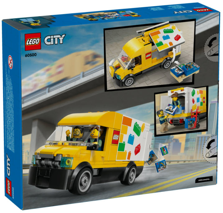 Box Rückseite: LEGO City 60500 Der LEGO® Lieferwagen
