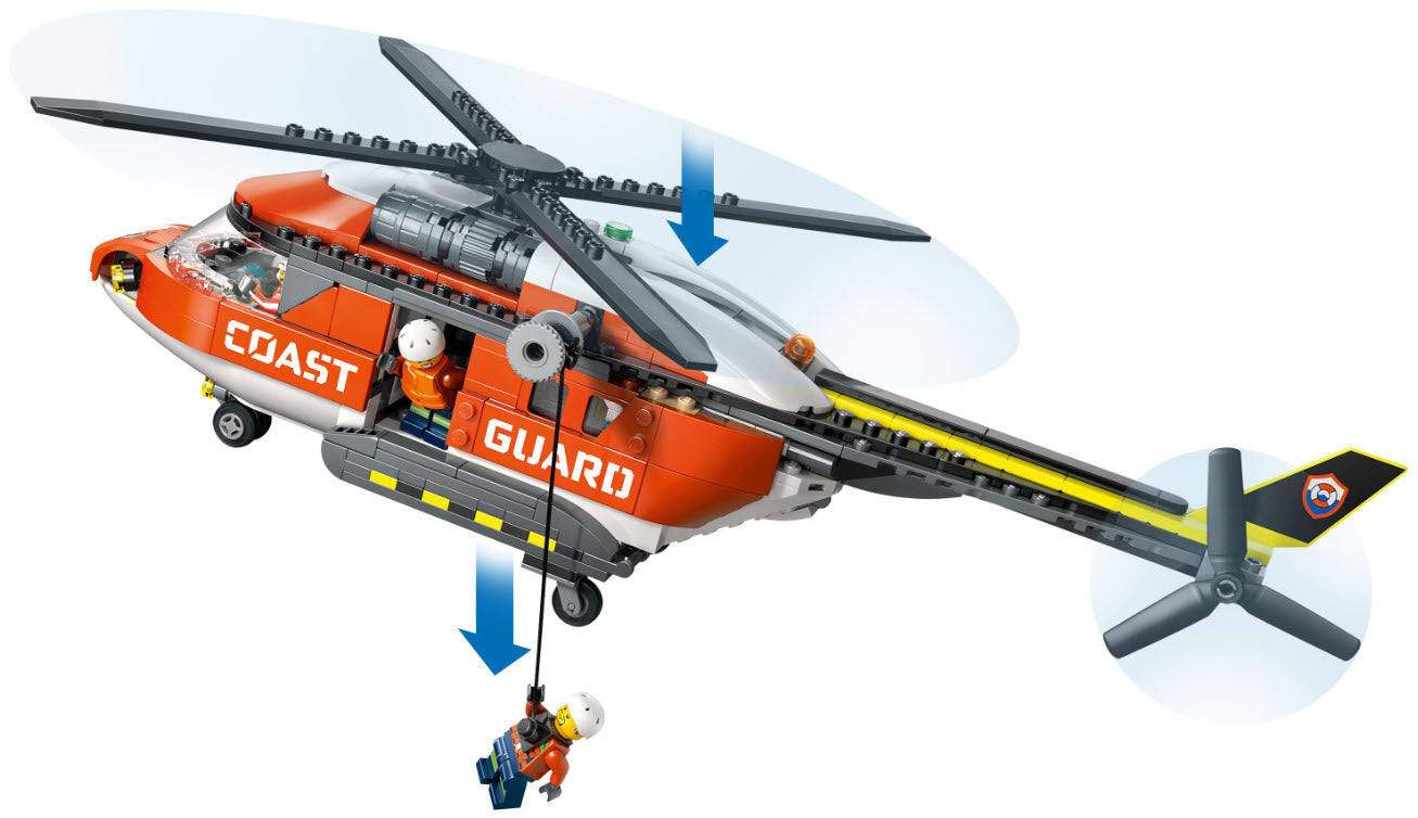 Detail 2: LEGO City 60503 Hubschrauber der Küstenwache