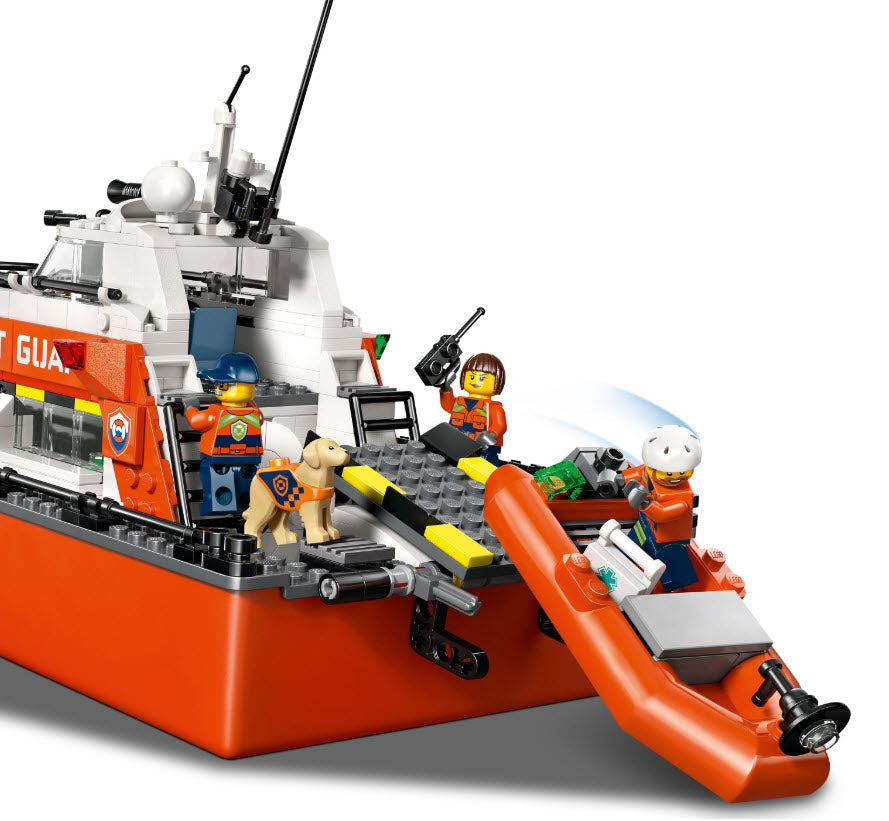 Detail 2: LEGO City 60504 Rettungsboot der Küstenwache mit Hubschrauber