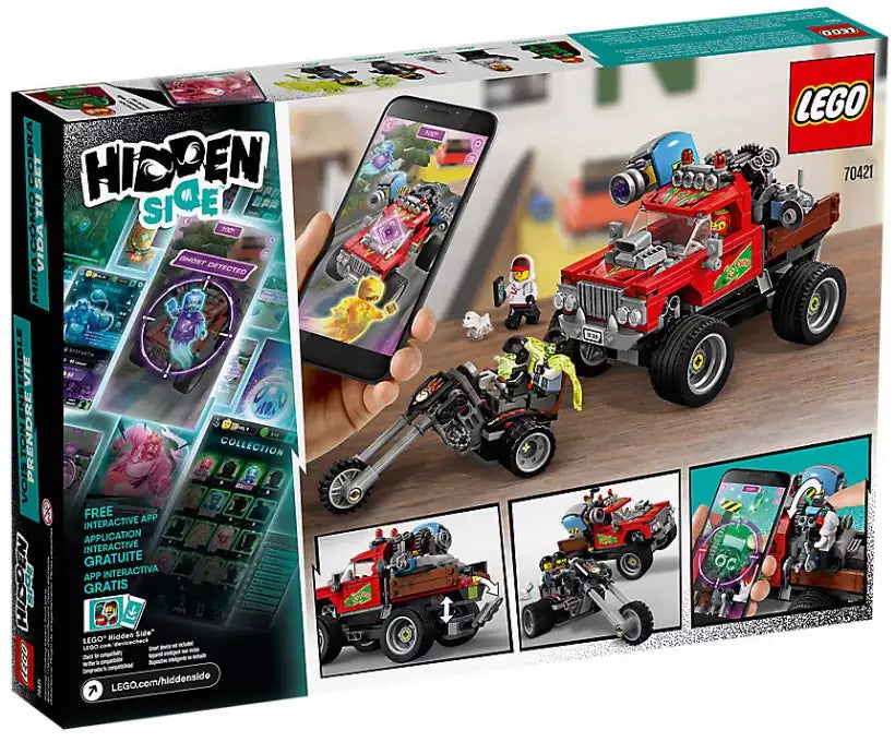 Box Rückansicht: LEGO Hidden Side 70421 El Fuegos Stunt-Truck