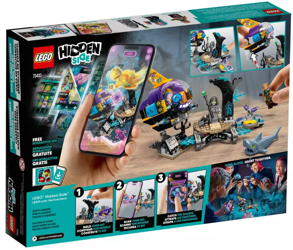 Box Rückansicht: LEGO Hidden Side 70433 J. B.‘s U-Boot