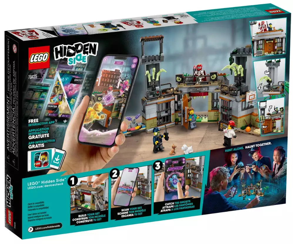 Box Rückansicht: LEGO Hidden Side 70435 Newbury´s verlassenes Gefängnis