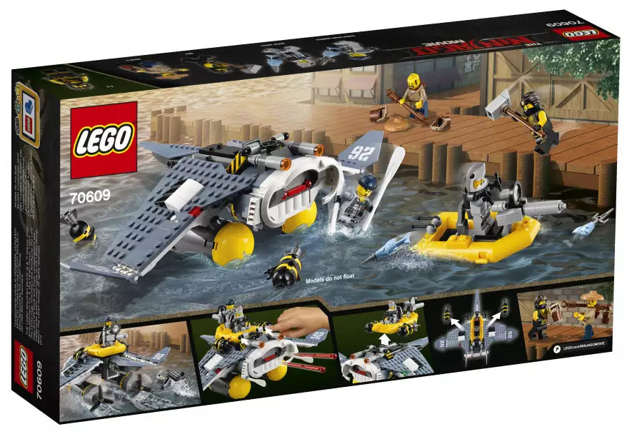 Box Rückansicht: LEGO Ninjago 70609 Mantarochen-Flieger