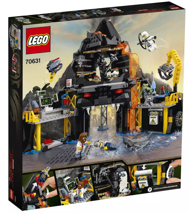 Box Rückansicht: LEGO Ninjago 70631 Garmadons Vulkanversteck