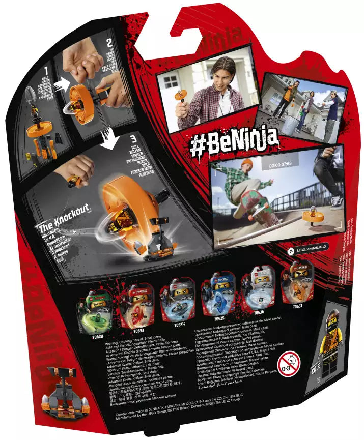 Box Rückansicht: LEGO Ninjago 70637 Spinjitzu-Meister Cole