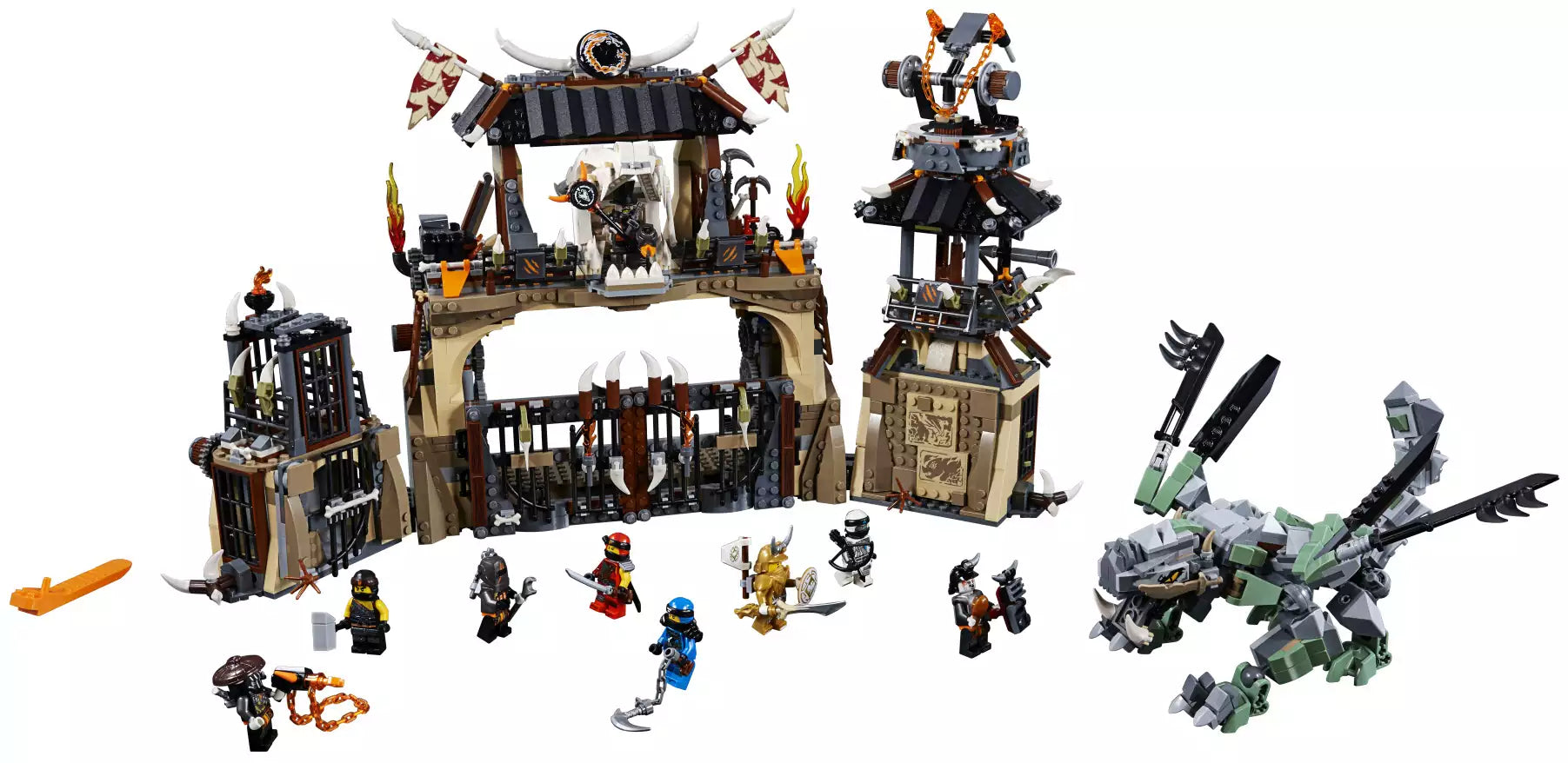 Inhalt: LEGO Ninjago 70655 Drachengrube