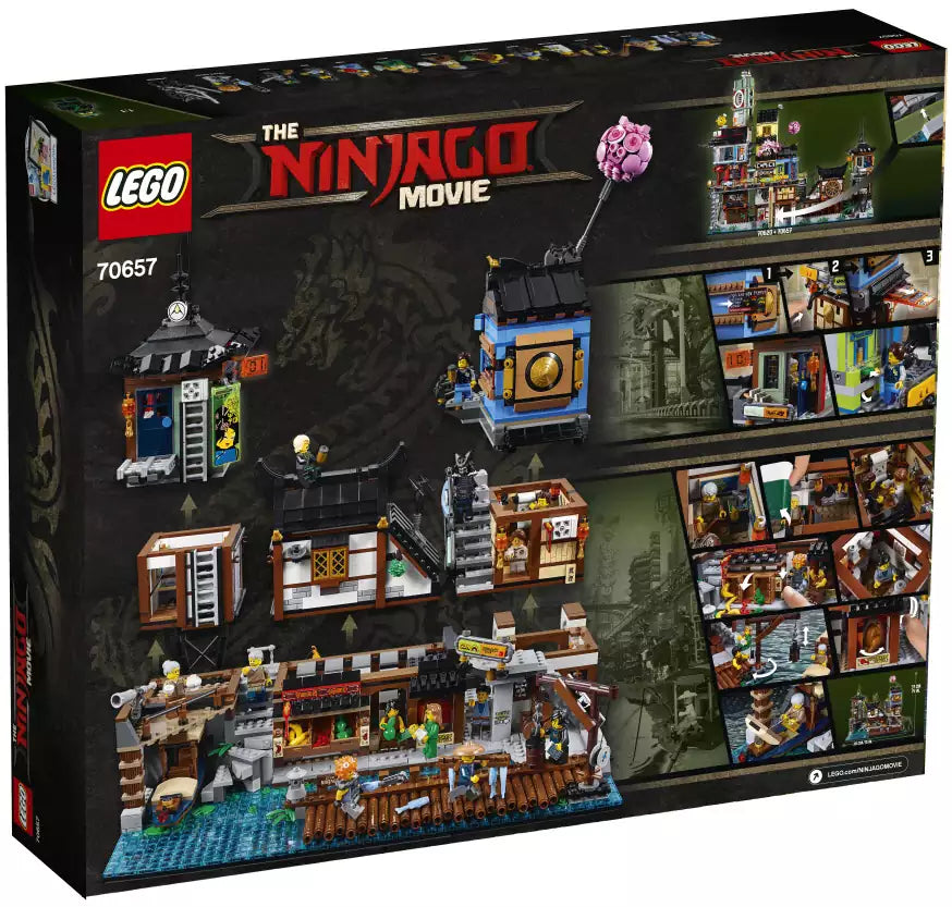 Box Rückansicht: LEGO Ninjago 70657 NINJAGO City Hafen