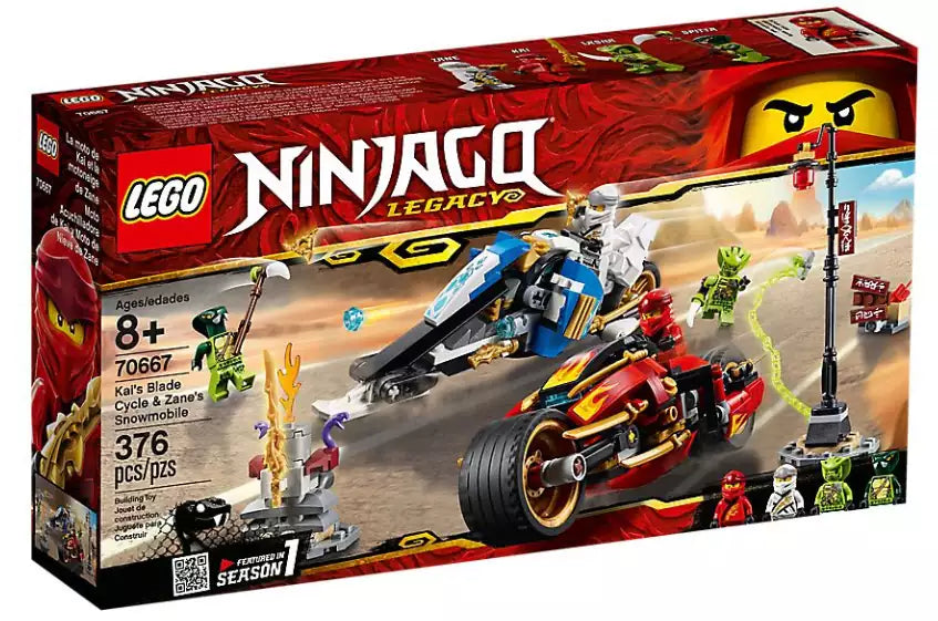 LEGO Ninjago 70667 Kais Feuer-Bike & Zanes Schneemobil