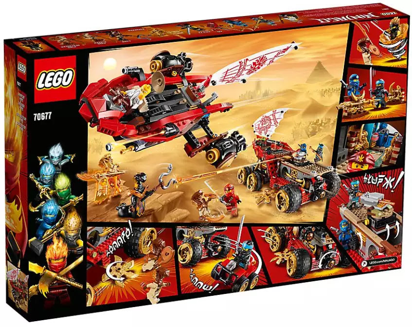 Box Rückansicht: LEGO Ninjago 70677 Wüstensegler