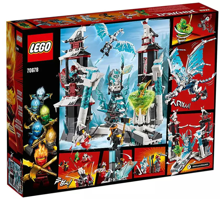 Box Rückansicht: LEGO Ninjago 70678 Festung im ewigen Eis