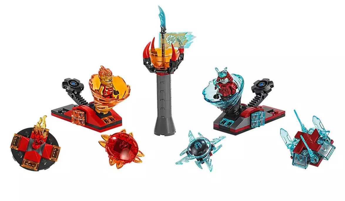 Inhalt: LEGO Ninjago 70684 Spinjitzu Slam – Kai vs. Eis-Samurai