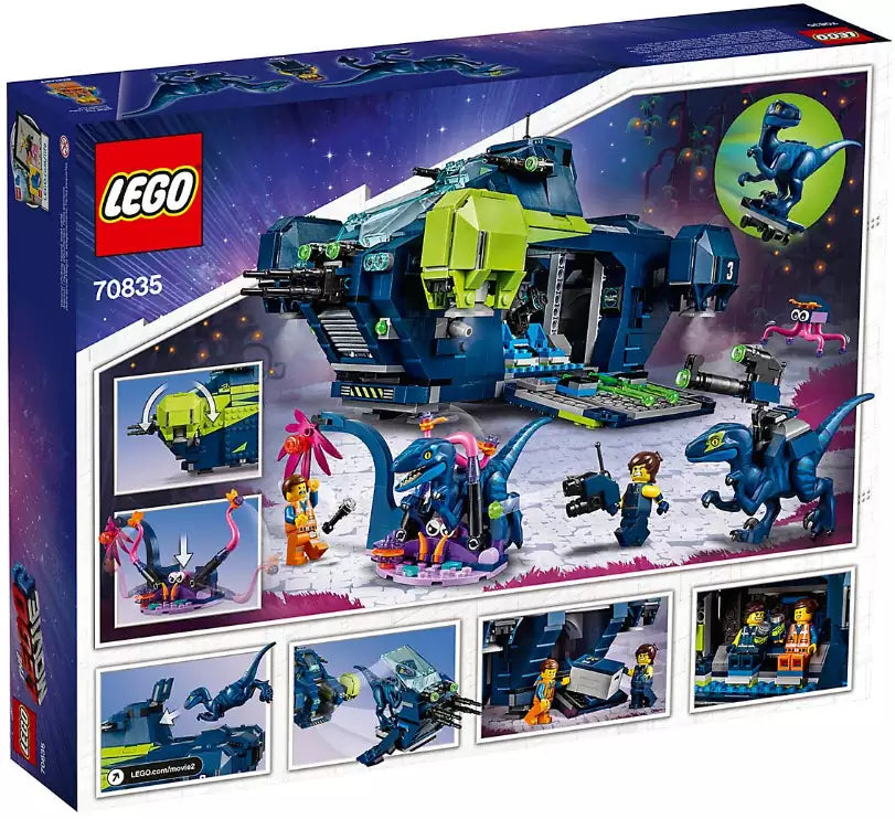 Box Rückseite: LEGO MOVIE 2 70835 Der Rexplorer von Rex!