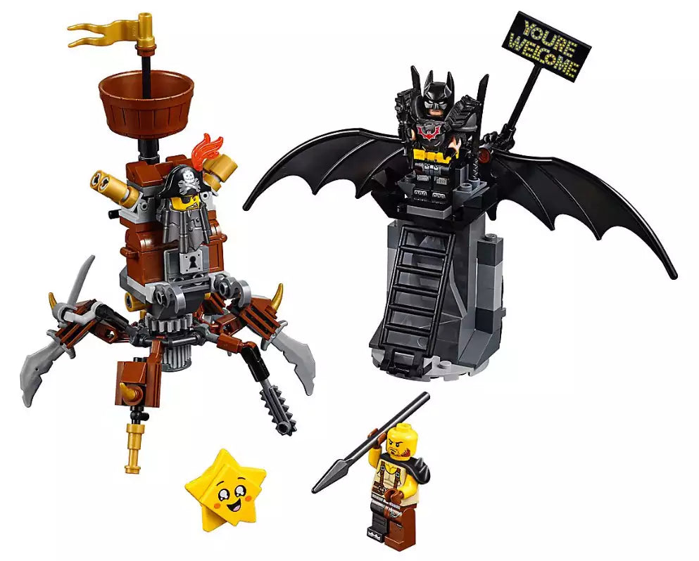 Inhalt: LEGO MOVIE 2 70836 Einsatzbereiter Batman und EisenBart