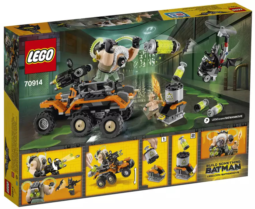 Box Rückansicht: The LEGO Batman Movie 70914 Der Gifttruck von Bane