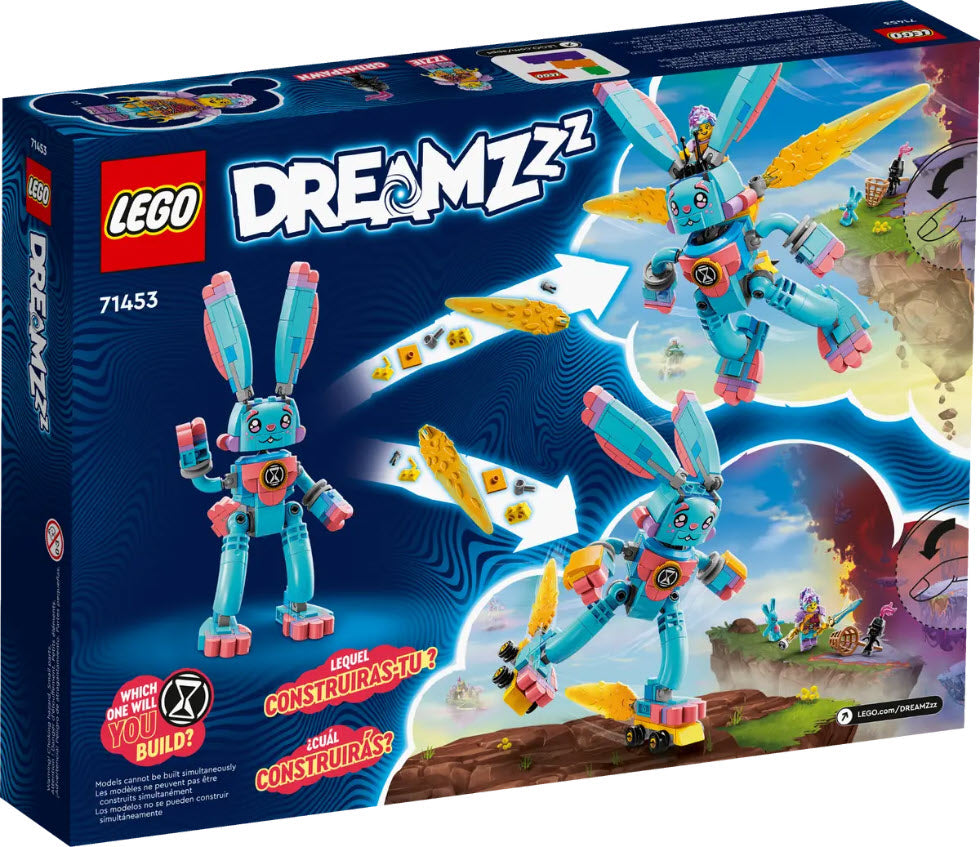 Box Rückansicht: LEGO DREAMZzz 71453 Izzie und ihr Hase Bunchu
