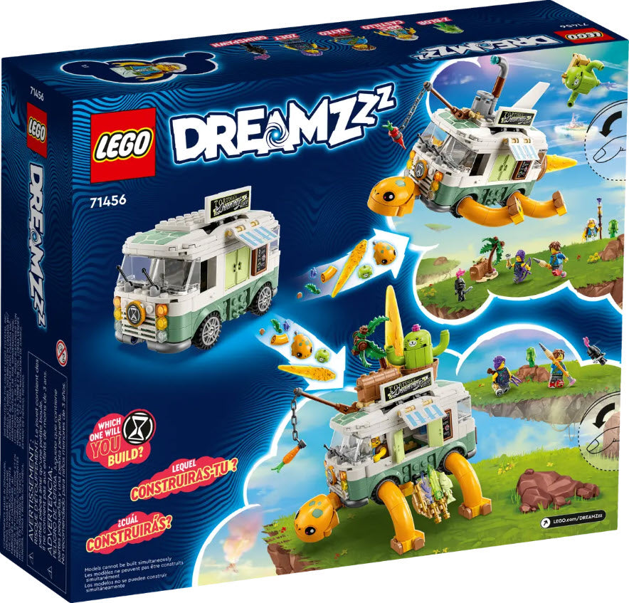 Box Rückansicht: LEGO DREAMZzz 71456 Mrs. Castillos Schildkrötenbus