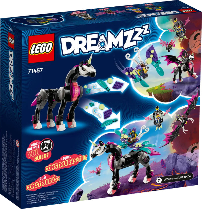 Box Rückansicht: LEGO DREAMZzz 71457 Pegasus