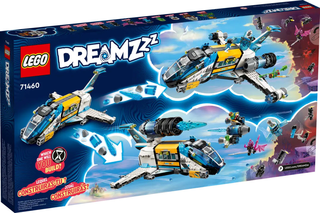 Box Rückansicht: LEGO DREAMZzz 71460 Der Weltraumbus von Mr. Oz
