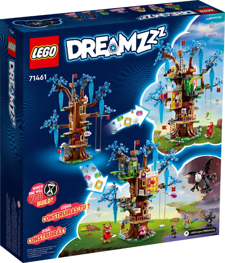 Box Rückansicht: LEGO DREAMZzz 71461 Fantastisches Baumhaus