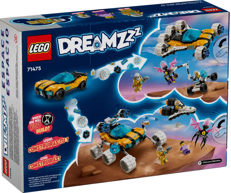 Box Rückansicht: LEGO DREAMZzz 71475 Der Weltraumbuggy von Mr. Oz