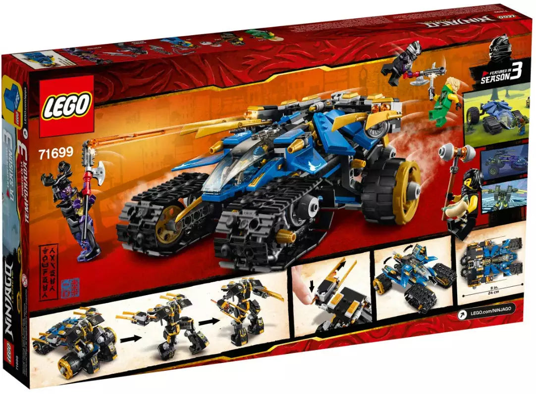 Box Rückansicht: LEGO Ninjago 71699 Donner-Räuber