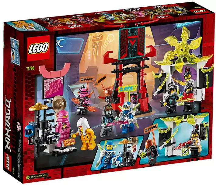 Box Rückansicht: LEGO Ninjago 71708 Marktplatz