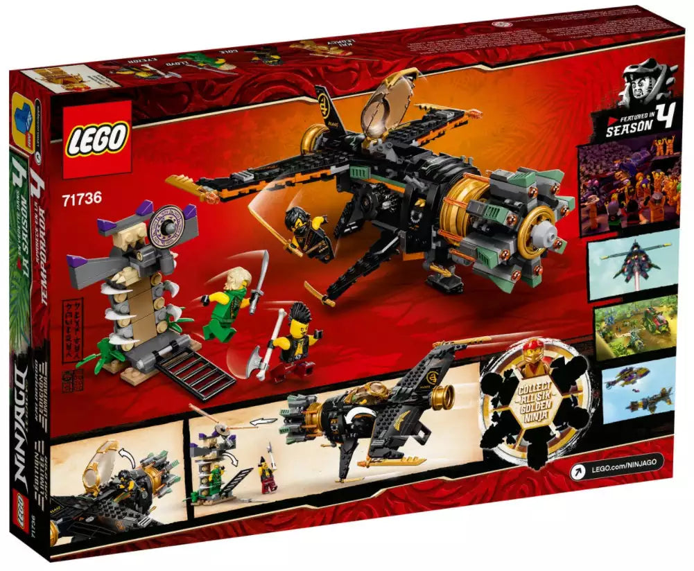 Box Rückansicht: LEGO Ninjago 71736 Coles Felsenbrecher