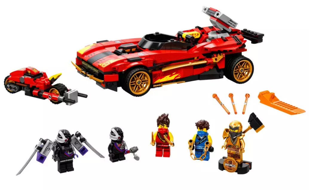 Inhalt: LEGO Ninjago 71737 X-1 Ninja Supercar