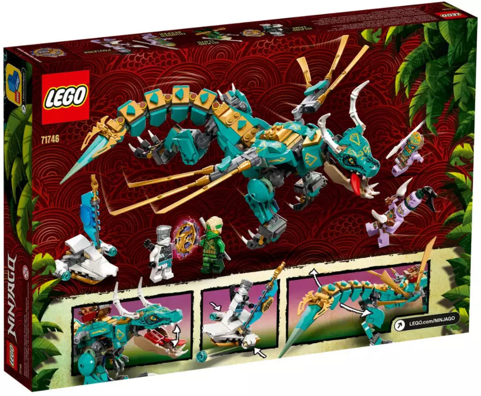 Box Rückansicht: LEGO Ninjago 71746 Dschungeldrache