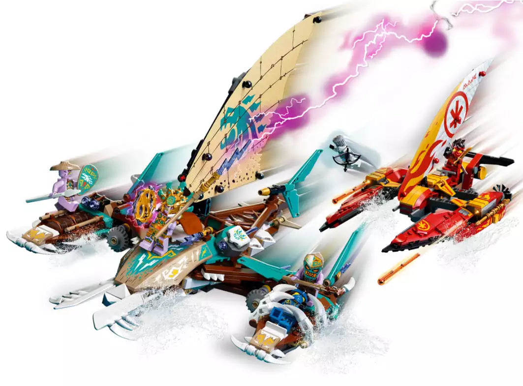 Inhalt: LEGO Ninjago 71748 Duell der Katamarane