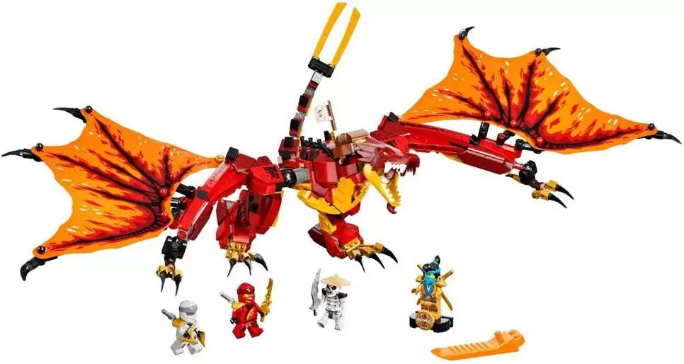 Inhalt: LEGO Ninjago 71753 Kais Feuerdrache