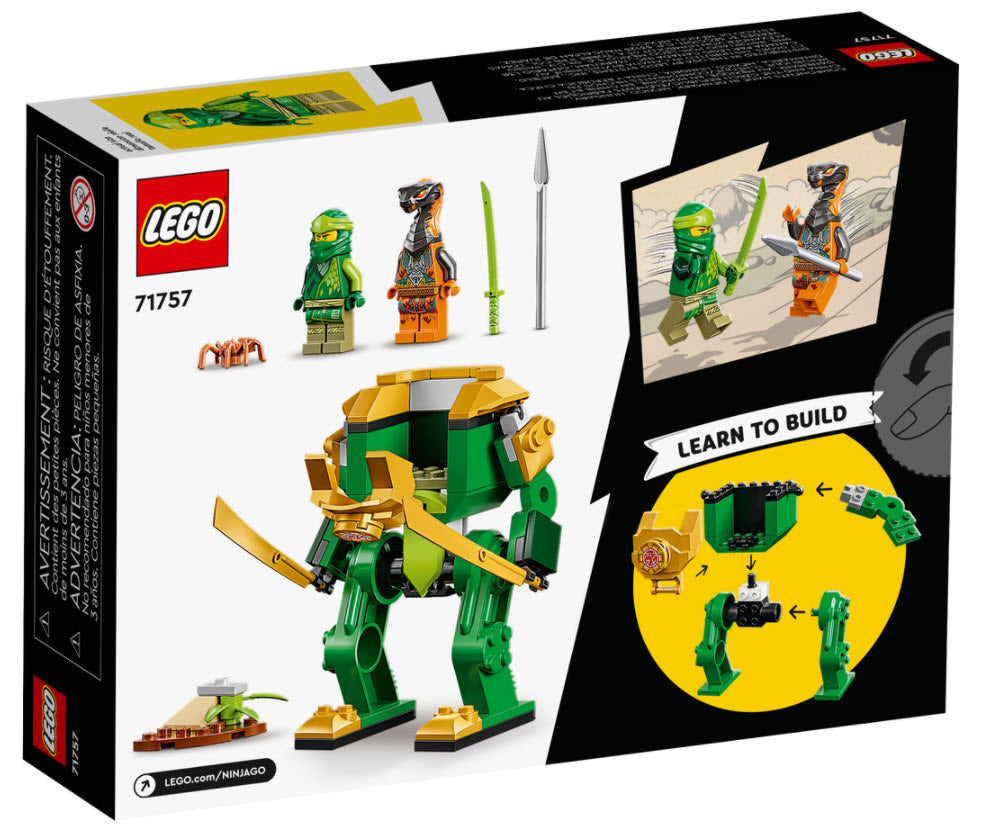 Box Rückseite: LEGO Ninjago 71757 Lloyds Ninja-Mech