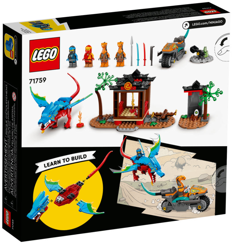 Box Rückseite: LEGO Ninjago 71759 Drachentempel