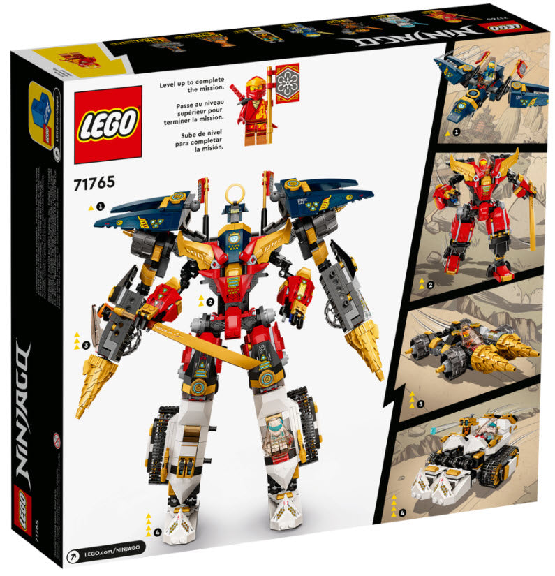 Box Rückseite: LEGO Ninjago 71765 Ultrakombi-Ninja-Mech