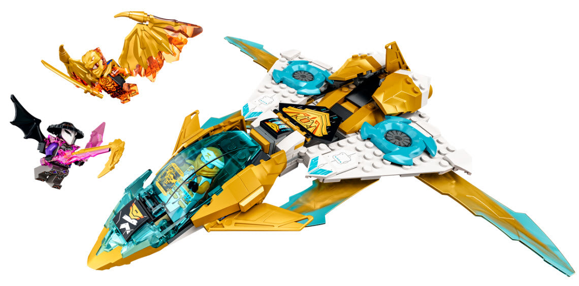 Inhalt: LEGO Ninjago 71770 Zanes Golddrachen-Jet