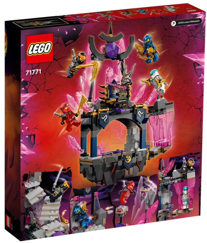 Box Rückseite: LEGO Ninjago 71771 Der Tempel des Kristallkönigs