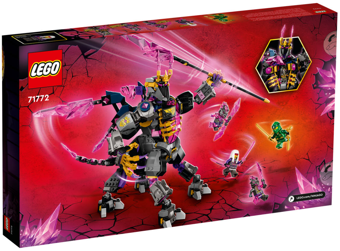 Box Rückseite: LEGO Ninjago 71772 Der Kristallkönig
